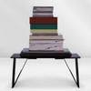 6-in-1 Function Foldable Laptop Stand PU Leather  Portable Laptop Desk Adjustable Ultra-Thin Profile Lap Tablet Holder