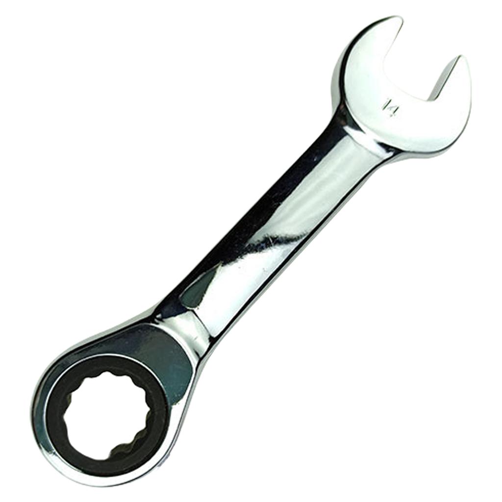 Short Handle Ratchet Wrench Reversible Combination Single Wrench 8-18mm Ratchet Socket Wrench Replacement Easy To Use