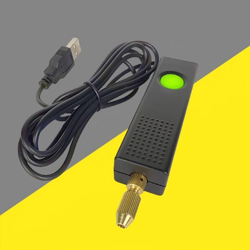 Миниатюрная USB-электродрель 5 В Портативный вращающийся инструмент для изготовления ювелирных изделий Материал ABS Низкий уровень шума Устройство для рукоделия