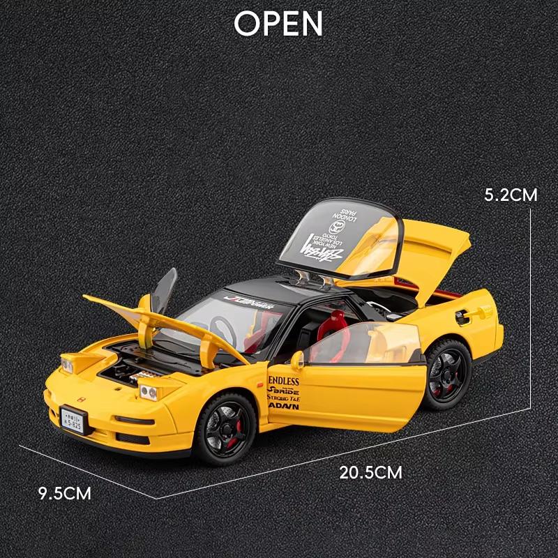 Новый 1:24 1990 Honda NSX NA1 Coupe литой мини-автомобиль из металла масштабная модель автомобиля со звуком и светом коллекция украшений детская игрушечная машинка подарок для мальчиков