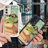 Phone Case: 2D flat design suitable for Samsung Galaxy A34 A35 M05 M06 S20 S22 S21 FE Plus 5G protective case, little crocodile with glasses, perfect 