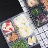 Прозрачные одноразовые пищевые контейнеры с 5 отделениями