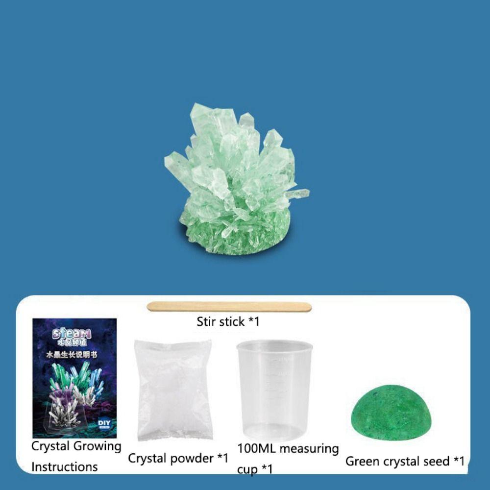 Vibrant Colored Crystals DIY Educational Science Toys Display Cases Crystal Making Kit Boys