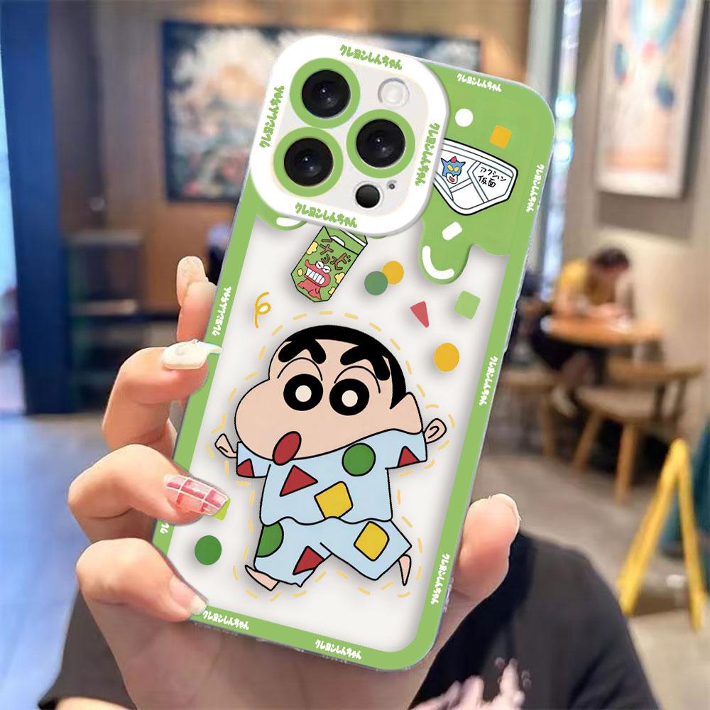 Мультяшный C-Crayon S-Shinchan Прозрачный чехол для телефона для Samsung A03S A03 A04 A05 A05S A06 A7 A12 A13 A14 A15 A16 NOTE 10 20 ULTRA Чехол