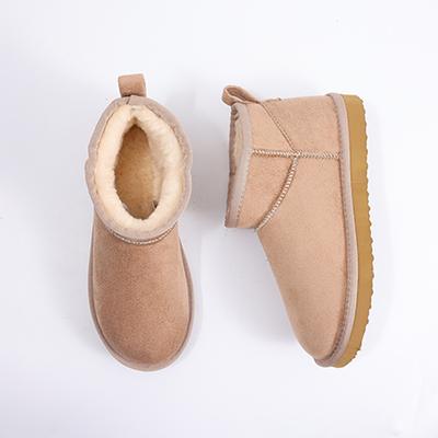 Модные женские пушистые зимние сапоги Crestar, сохраняющие тепло, из искусственного меха, противоскользящие, для дома и улицы, уютные, на плюшевой подкладке, пушистые хлопковые туфли