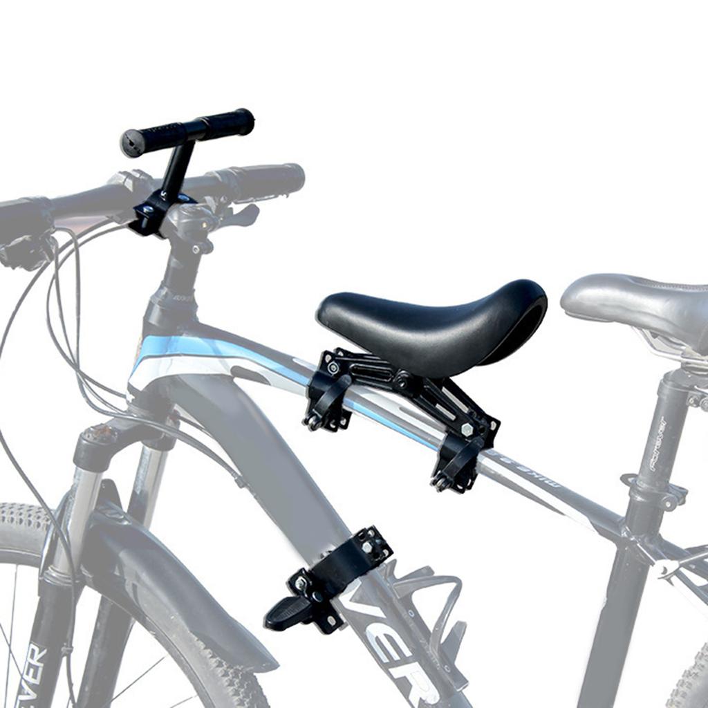 Bike Front Mount Child Seat Adjustable Sponge Front Mounted Bicycle Seats Fit for Most Types of Bicycles