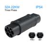 32A 22KW EV Charger Adaptor For Type 2 To GBT Charging For Electric Vehicle Connector Type 2 To Type 1 SAE J1772 7.2KW Conventor