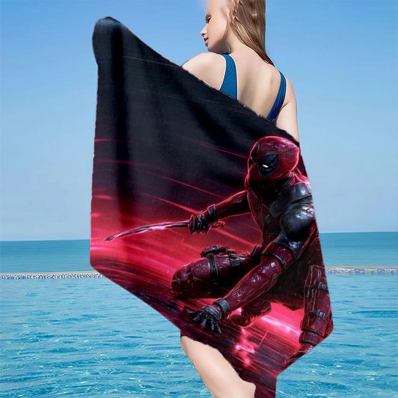 Dead-pool Microfiber Beach Towel, Soft And Absorbent, Quick-Dry, Ideal for Summer Travel, Beach Essential, Swimming Pool Gifts