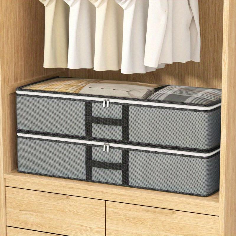 1 шт. Сумка для хранения под кроватью, Плоская сумка для хранения, Коробка для хранения в ящике, Сумка для отделки гардероба, Сумка для переезда, Сумка для хранения одежды и одеял с прозрачным верхом