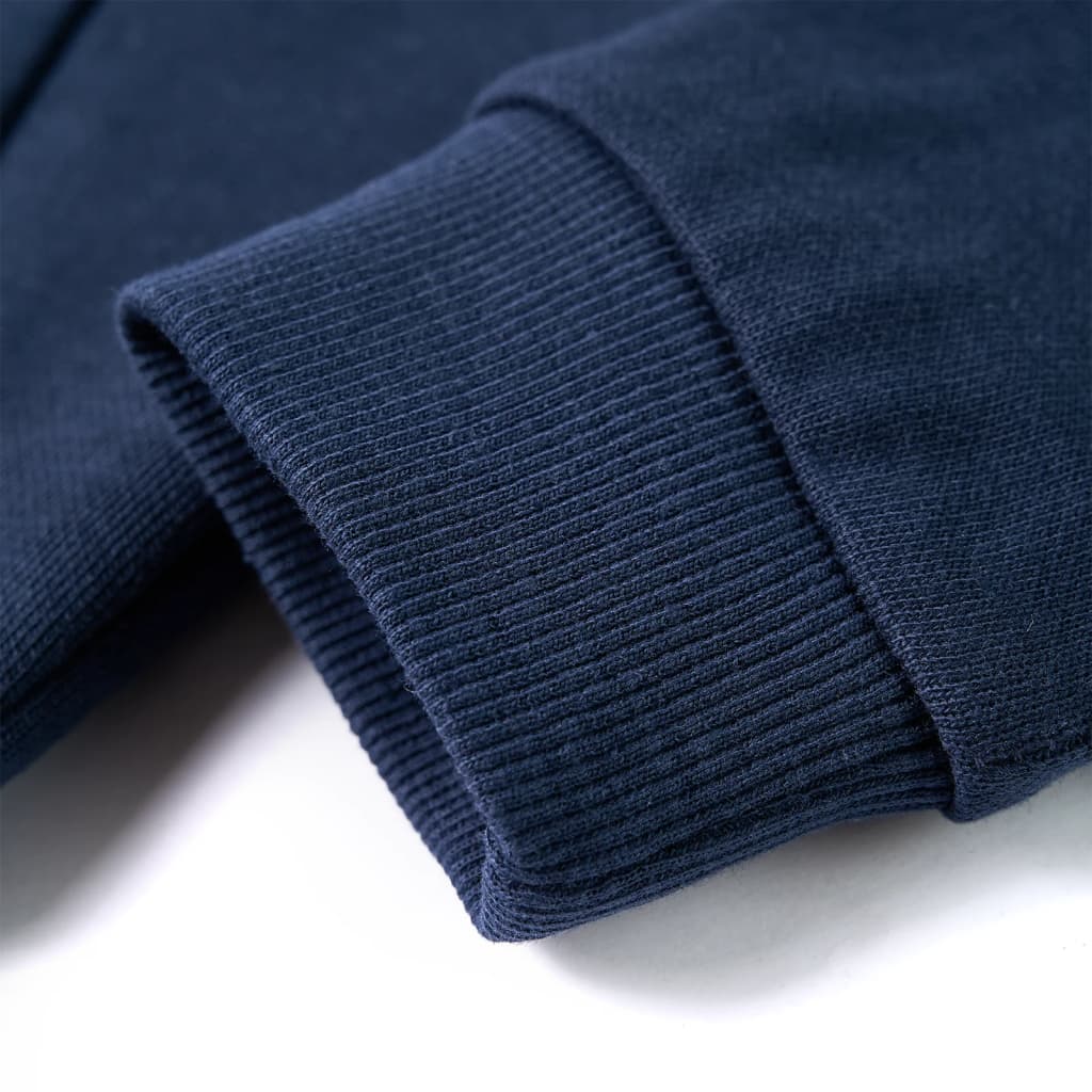 Bluza Dziecięca Z Kapturem, Granatowy Melanż I Pomarańcz, 104