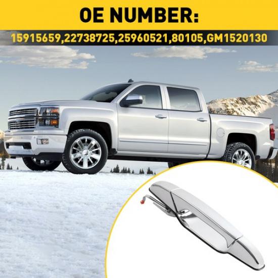 Door Handle Set For 2007-2013 Chevrolet Avalanche Outer Front Primed 15915660