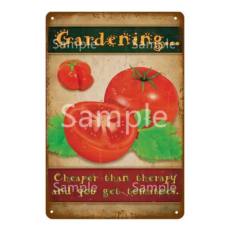 Памятная доска Thatchers Фрукты Бананы Металлическая вывеска Винтажное украшение фермы Домашний декор Наклейка на стену Магазин Живопись Постер для ресторана YL168