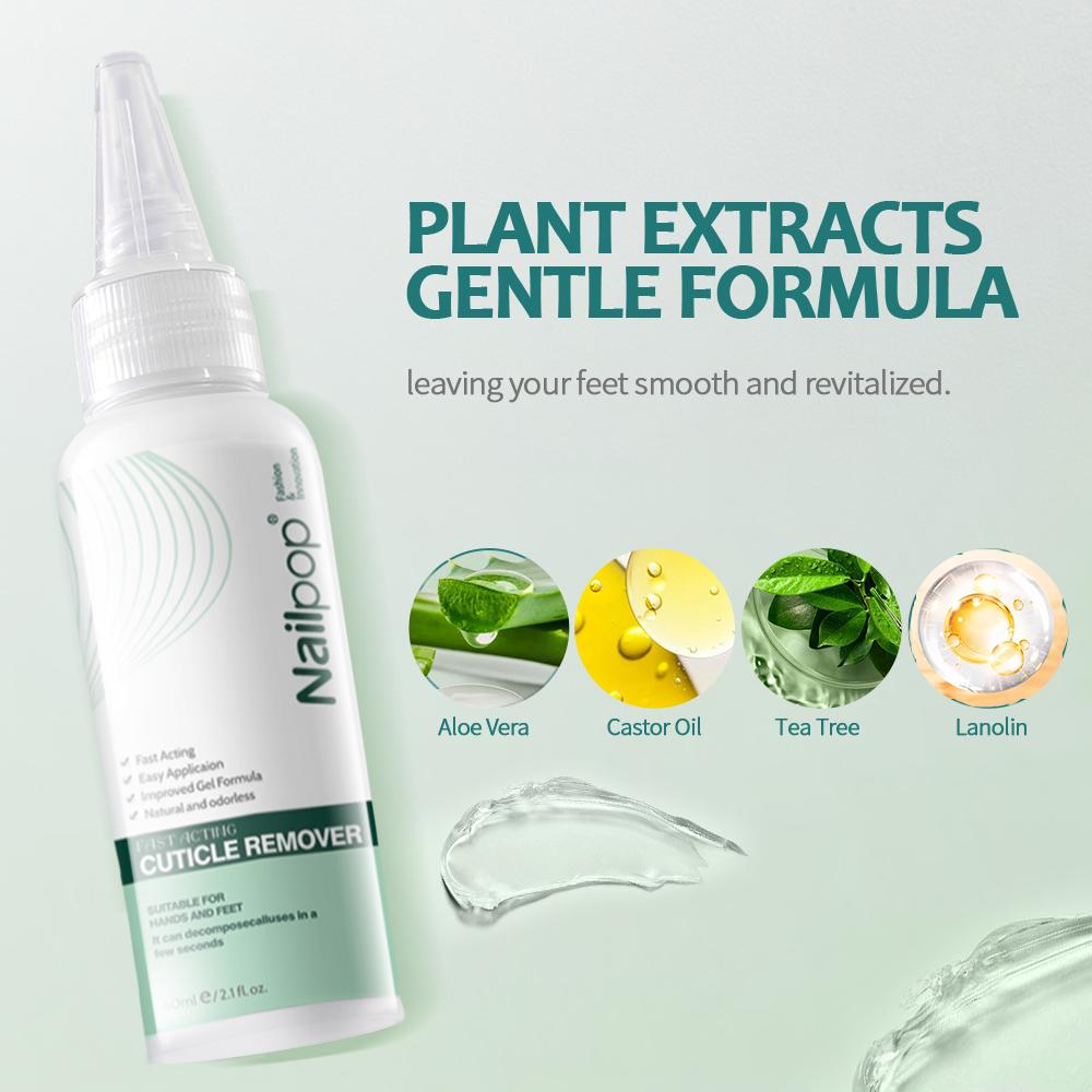 Nailpop Профессиональное средство для удаления мозолей для ног, гель повышенной прочности и набор пилочек для ног, средство для удаления омертвевшей кожи, потрескавшиеся пятки, сухая кожа