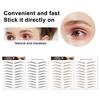 2 Sheets Waterproof Eyebrow Tattoo Stickers Hair-Like Natural Fake Eyebrows Makeup Accessories for Women Girls