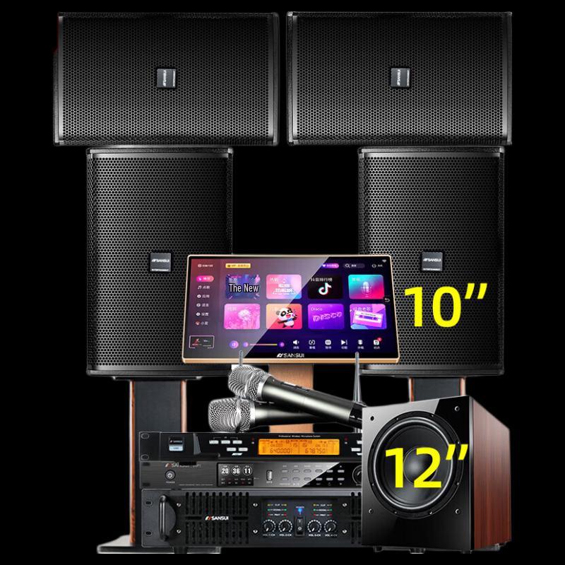 SANSUI PK12 Professional KTV Speaker System (4x12-inch Set) CN plug (adapter included) (CN version)