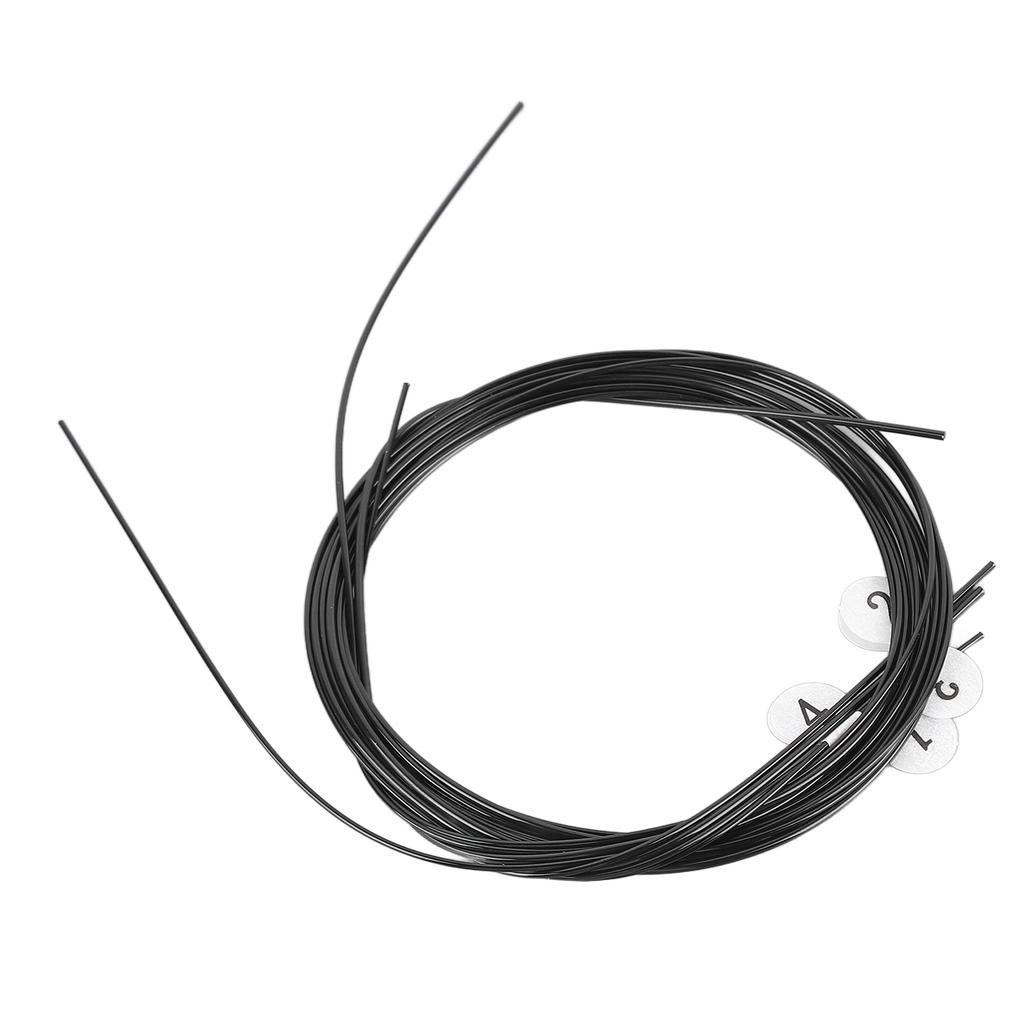 Струны для укулеле, черные нейлоновые, теплый насыщенный звук, универсальные сменные струны для укулеле