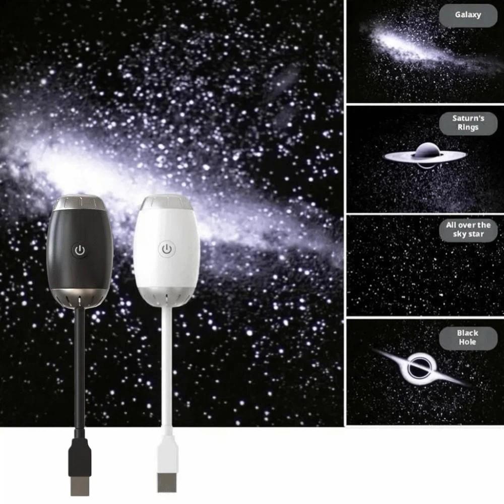 USB Powered Galaxy Projector Large Range Projection USB Night Light Bedroom Decoration
