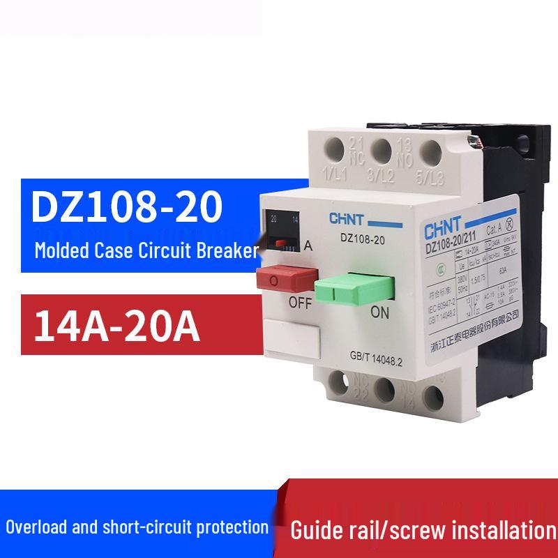 Chint DZ108-20 Motor Protector Circuit Breaker (20A/16A/12.5A/10A/8A/6.3A)