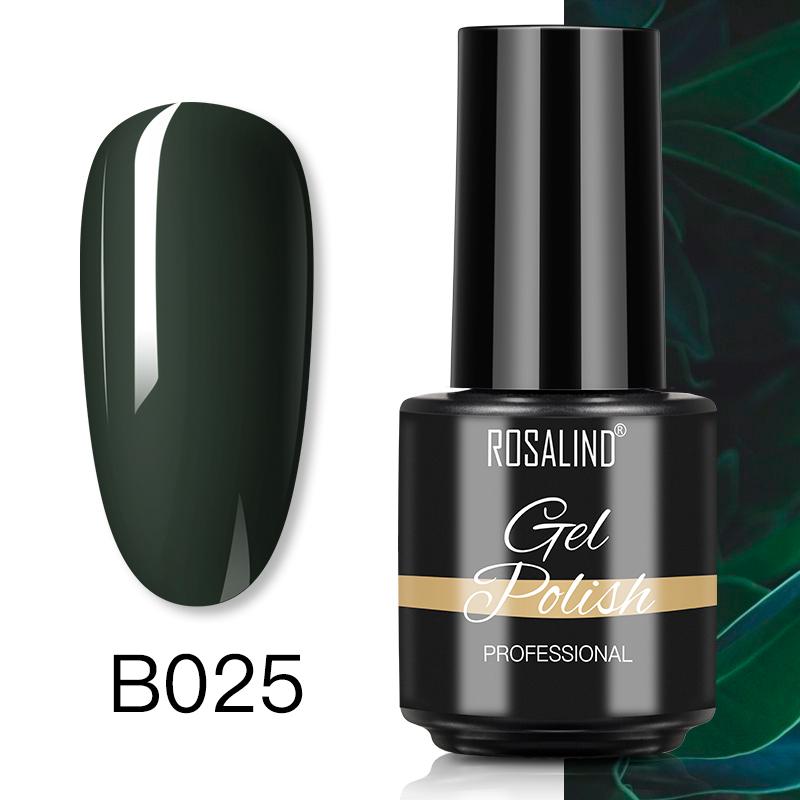 ROSALIND 7ml Soak Off Гель-лак яркий для дизайна ногтей LED / УФ-лампа