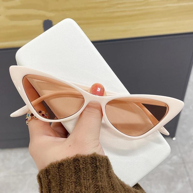 Fashion Cat Eye Sunglasses Women Vintage Oversized Shades Uv400 Triangle Sun Glasses Female Goggle Eyewear
