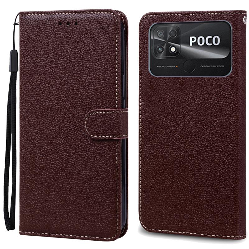 POCO C40 Case Leather Wallet Flip Case For POCO C40 Case Xiaomi POCO C40 C 40 PocoC40 Phone Cover Coque Fundas Etui Shell