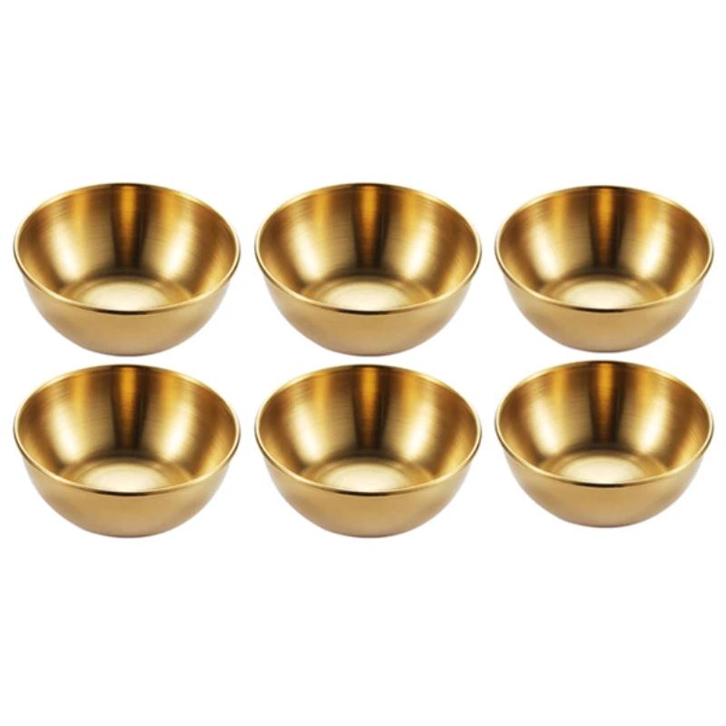 4 шт/6 шт Нержавеющая сталь Маленькие соусницы Поднос для приправ Набор тарелок для специй Соусница Специальная столовая посуда