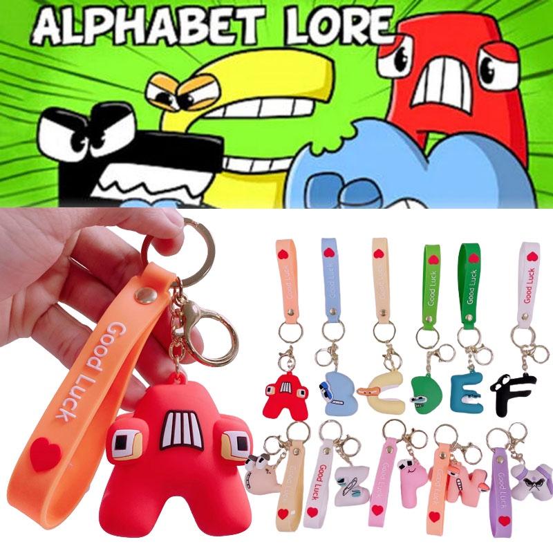 Alphabet Lore Kids Keyring Stickers Toys Pendant Figures Gift