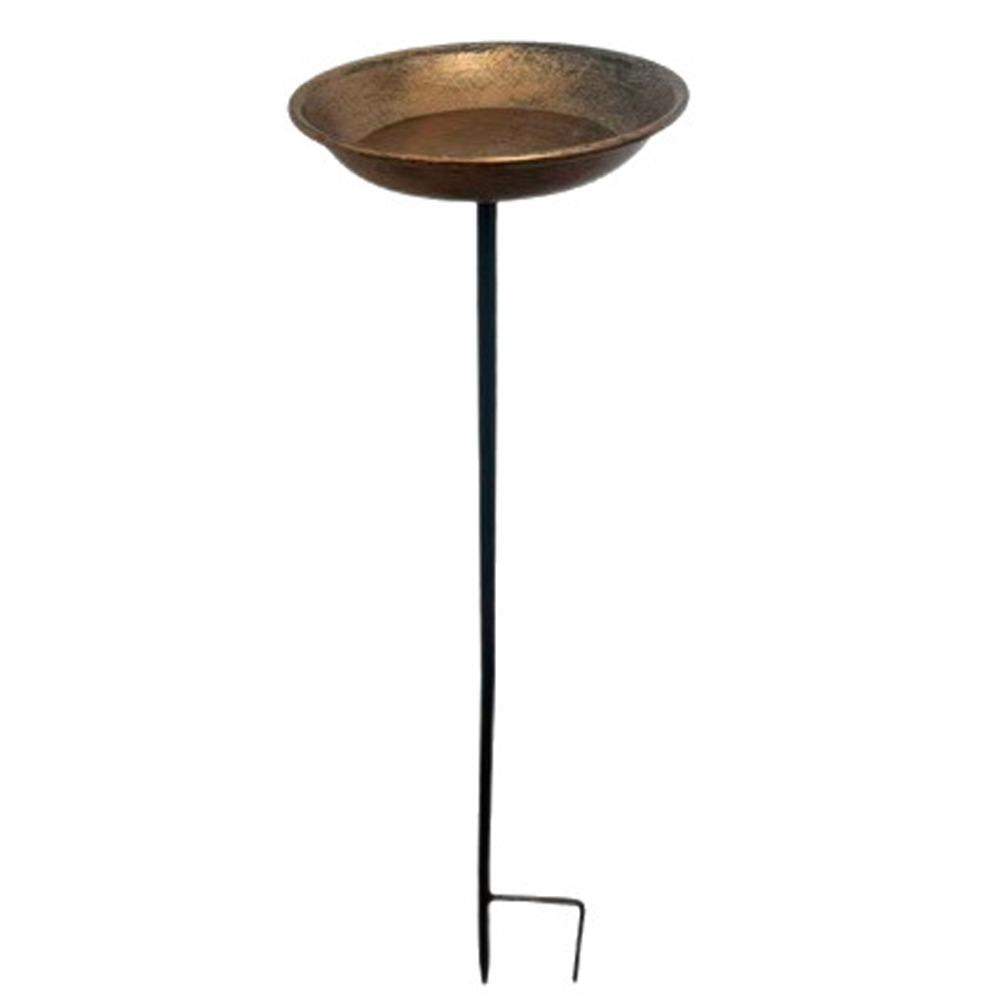 Large Capacity Bird Water Drinker Retro Style Outdoor Bird Bath Metal Bird Feeder Porch Decoration