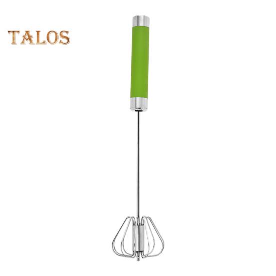 Полуавтоматический венчик для взбивания яиц, блендер, ручной толкатель, роторный венчик 10/12/14 дюймов, миксер из нержавеющей стали для приготовления пищи, кухонный инструмент