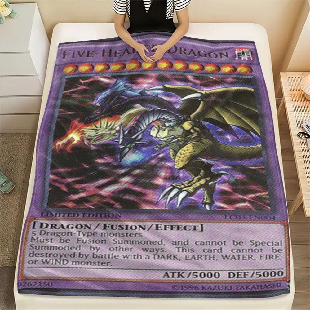 Soft Game King card pattern knitted blanket, high-quality and comfortable blanket, a gift for family and friends