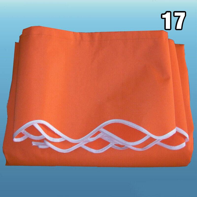 Waterproof Wavy Valance Sun Shade Canopy Patio Awning Store Banner Replacement Durable Sunshade Canopy Cloth Gray Beige Strips