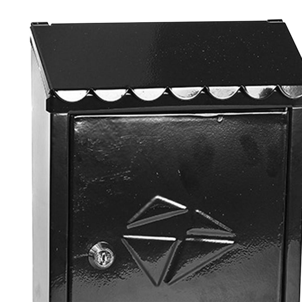 Настенный почтовый ящик Настенный запираемый почтовый ящик с замком Легко установить Почтовый ящик Почтовые ящики Уличный для дома офиса ворот