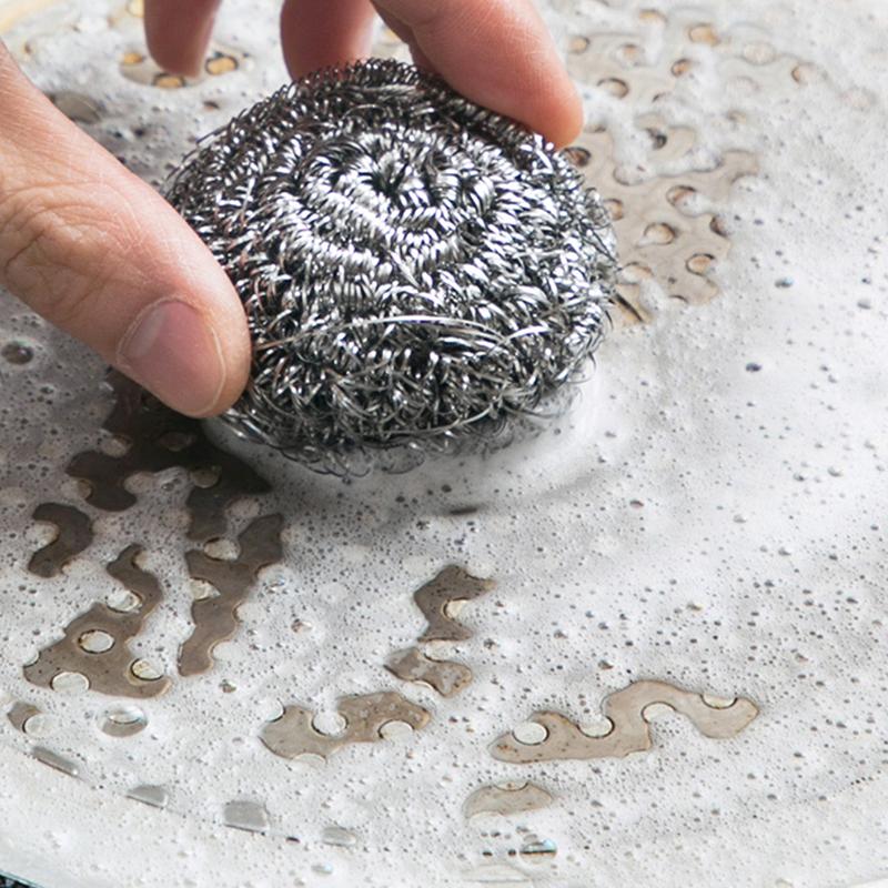 Модная щетка унисекс из стальной проволоки с шариками кухонные чистящие инструменты в горшках, мисках, 6 щеток для чистки, аксессуары для ванной комнаты, дом