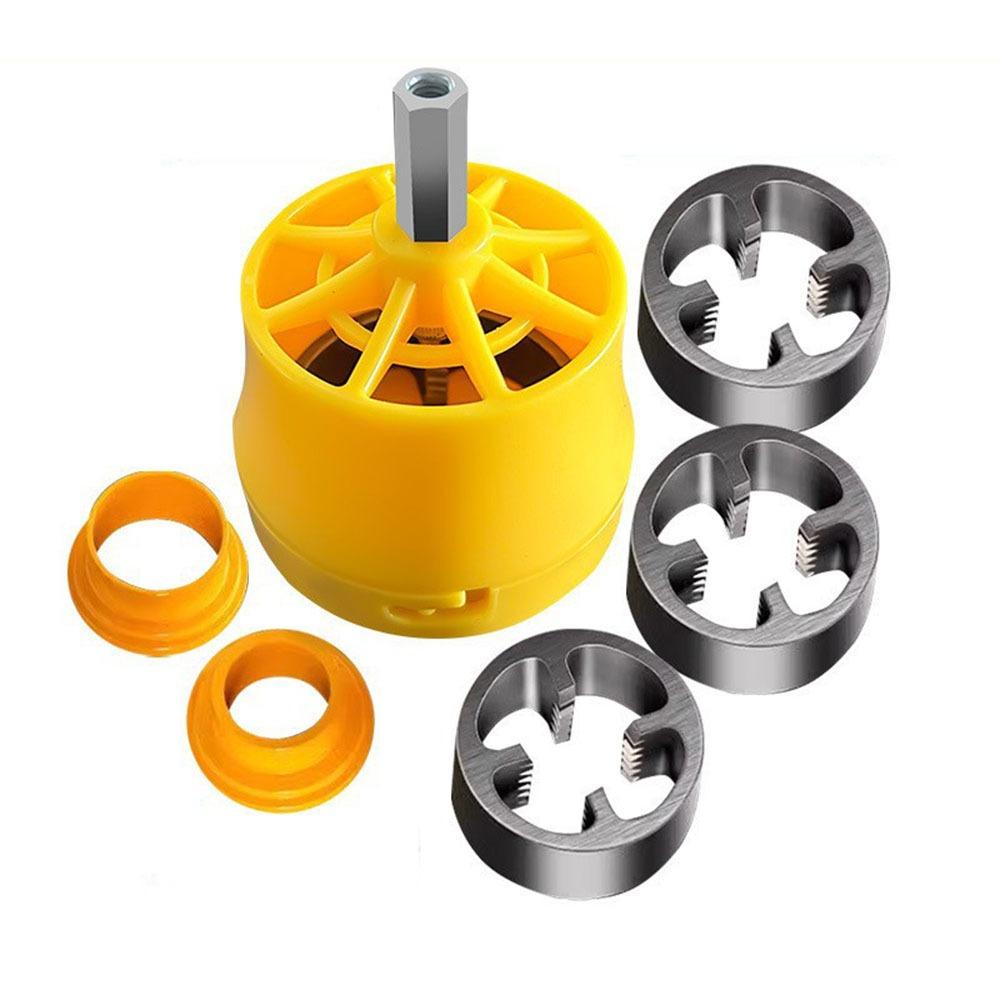 Plumbing Internal Thread Opener Punching Electric Hole Opener Drill Bit Die Kit  Hand Tool
