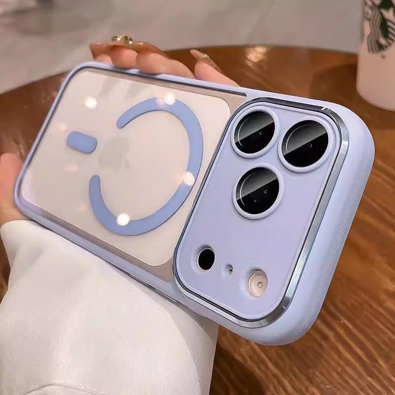 Премиальный прозрачный магнитный чехол для iPhone 16/15 Pro Max - Защита от падений, Стильный дизайн