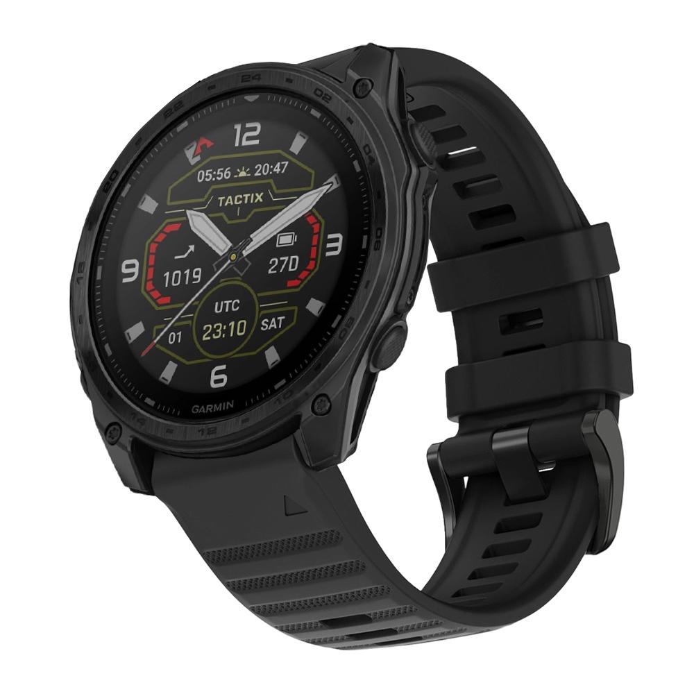 Силиконовый спортивный ремешок для часов Garmin Tactix8 47/51 мм Легкий/Дышащий/Мягкий Наручный ремешок для 22/26 мм Quick Fit