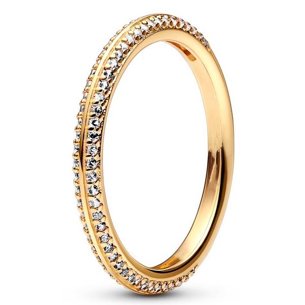 Authentic 925 Sterling Silver Love Message Herbarium Cluster Timeless Pave Single-row Rings For Women Gift Fashion Jewelry