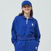 Blu Dot Oversized Half Zip Sweatshirt Bl