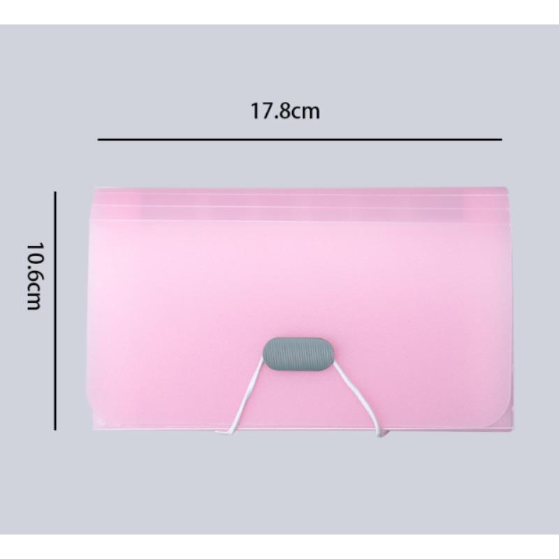 A6 Expanding File Folder Buckle Wallet Organ Bag Documents Folders Organizer File Pouch Bill Folder Family School Office Binder
