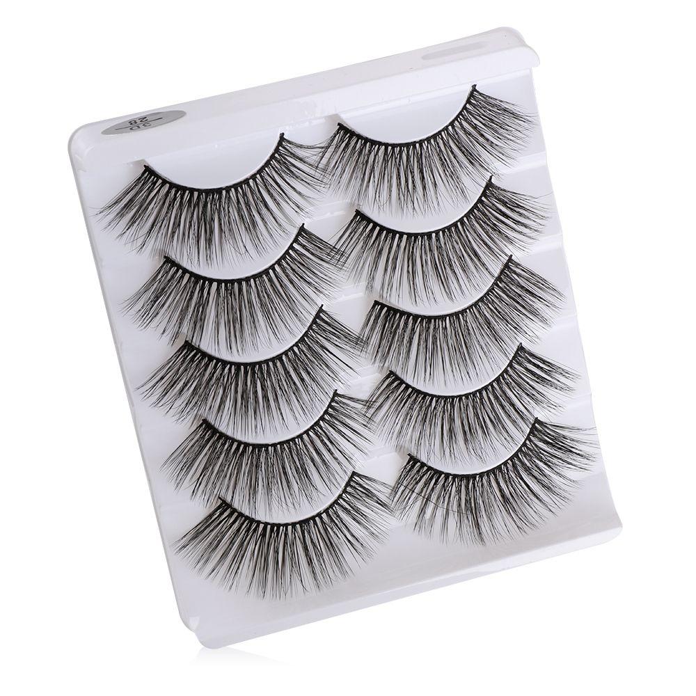 Makeup Tools Wispy Glue Included Eye Lash Extension False Eyelashes 3D Soft Mink Hair Natural Long