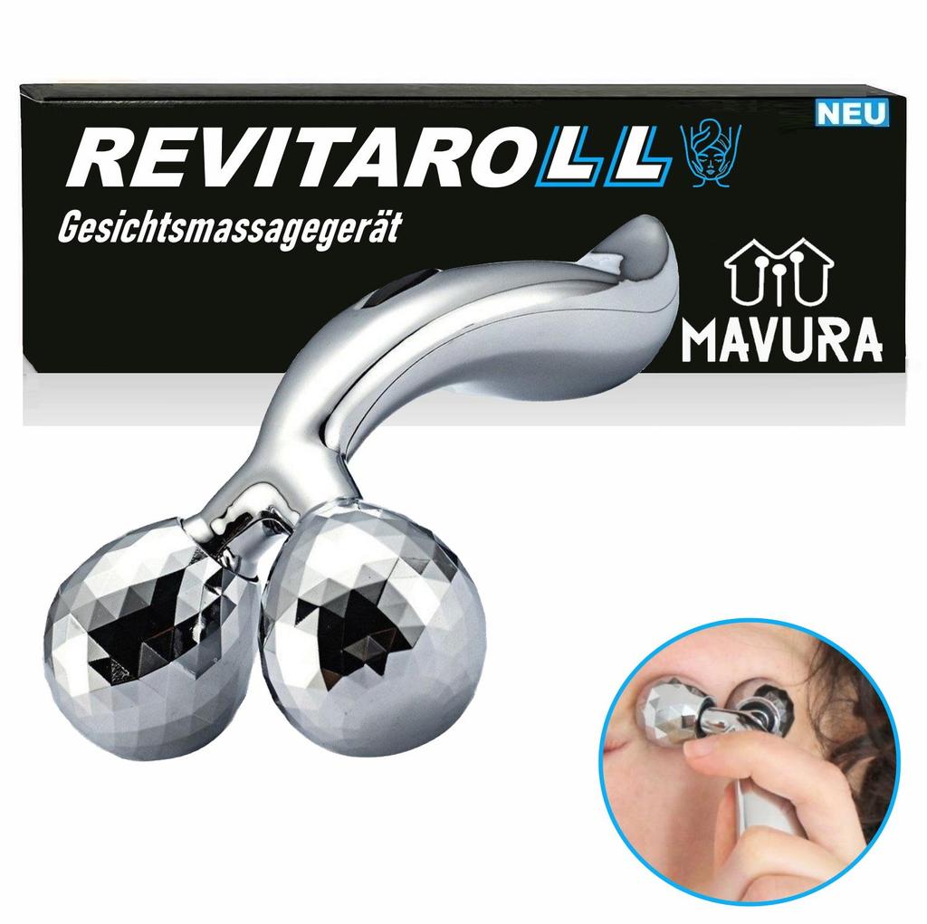 REVITAROLL 3D Mini Face Massage Roller Facial Roller Face Massager