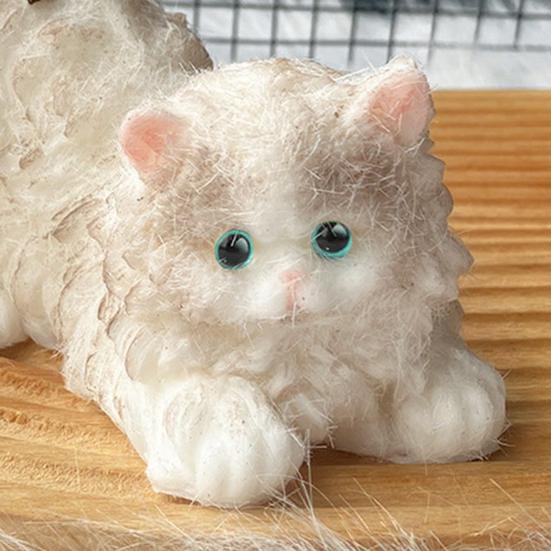 Реалистичная игрушка-антистресс в виде кошки из мягкой термопластичной резины (TPR) для снятия стресса. Милый гаджет в форме котенка для детей и взрослых.