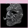 Japanese Hannya Resin Mask With Ancient Silver Finish For Christmas And Halloween
