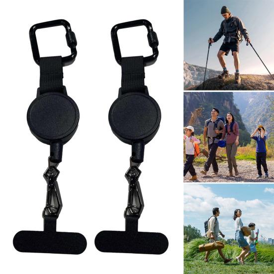 Телефонный шнур с защитой от кражи и зажимом для ремня, выдвижной стальной шнур, универсальный фиксирующий карабин, предотвращающий падение телефона, поводок для путешествий и походов