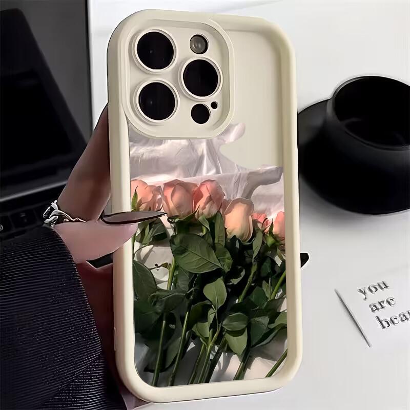 Цветочный Розовый Роза Мягкий Чехол для Xiaomi Redmi Note 13 4G 12S 11S 10S 10 Pro 12C 13C 11 13 12 Pro Plus 5G Силиконовые Чехлы