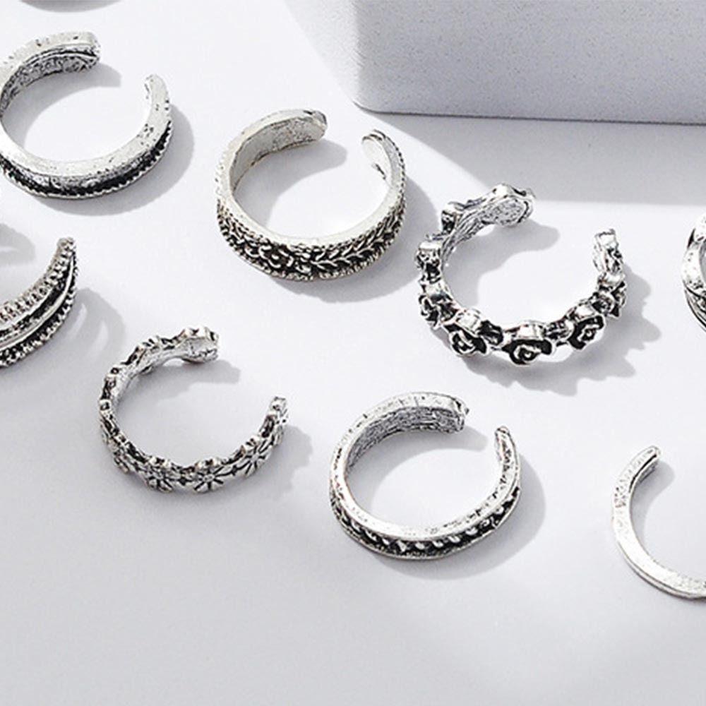 Adjustable Zinc Zinc Alloy Heart Shape Korean Style Accessories Toe Rings Foot Ring Set Women Accessories