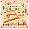 Magnetic Color and Number Maze Montessori Wooden Color Matching Toys Toddlers Wooden Puzzle Activity Board Learning Educational