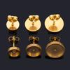 10pcs 2pcs Stainless Steel Round Blank Post Studs Base Pins Earrings Base Settings DIY Jewelry Findings Supplies Bulk Wholesale