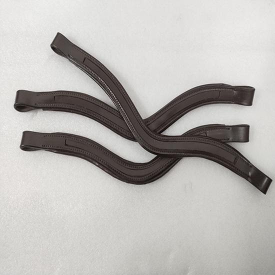 Empty Channel English Padded Bridle Parts Browbands 14 MM for Horse(Pack of 1).