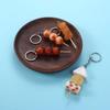 Squid Fake Food Key Ring Simulation BBQ Keychains Women Fashion Jewelry Korean Style Bag Pendant
